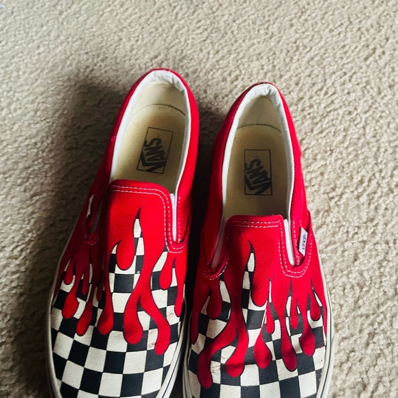 Vans red flame shoes - Picture 3 of 3